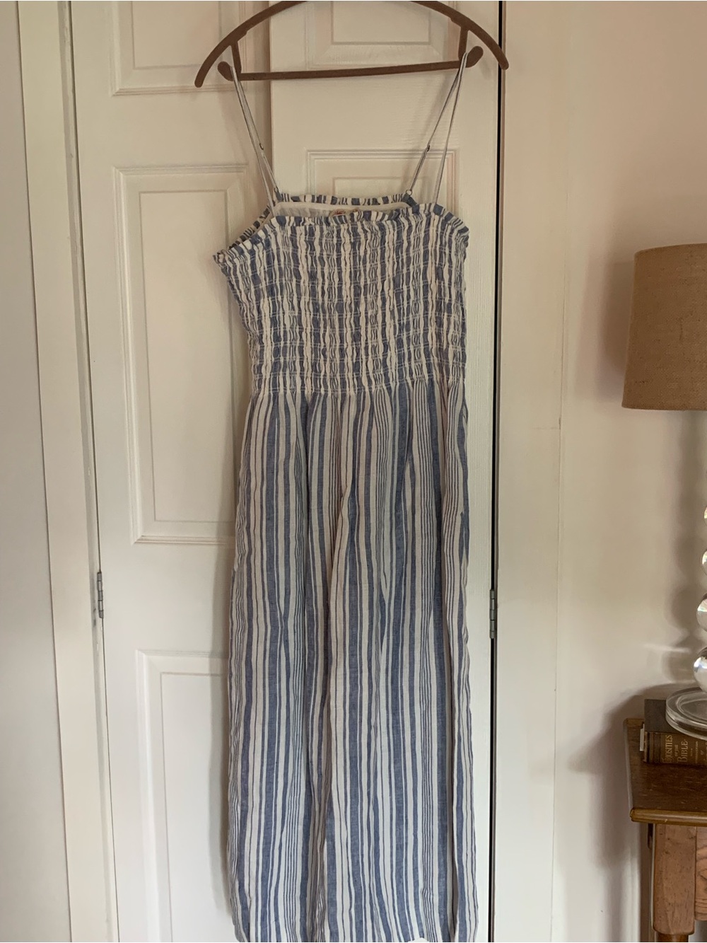 Faherty summer midi long dress coastal indie striped